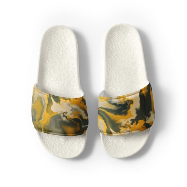 Men’s slides ( Mustard Drip ) - Image 11
