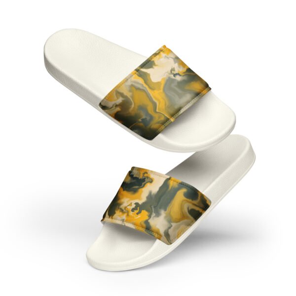 Men’s slides ( Mustard Drip ) - Image 10