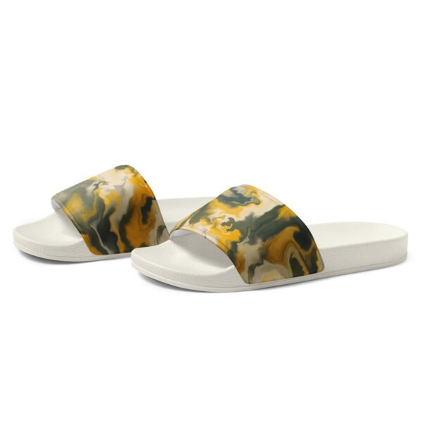 Men’s slides ( Mustard Drip ) - Image 12